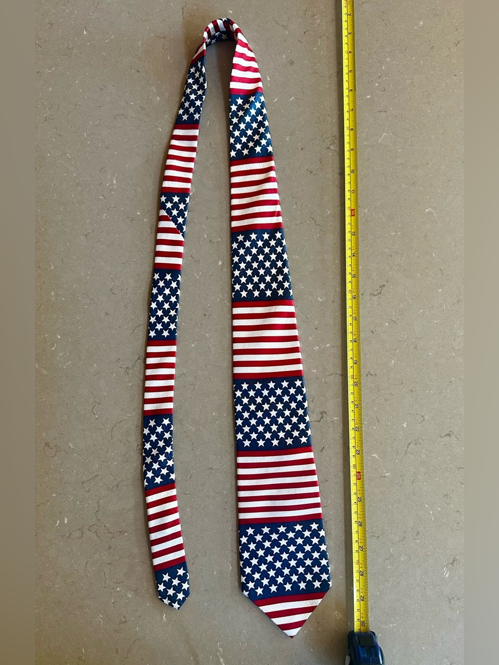 American Traditions USA Flag SILK Tie Patriotic 250th Anniversary Red White Blue